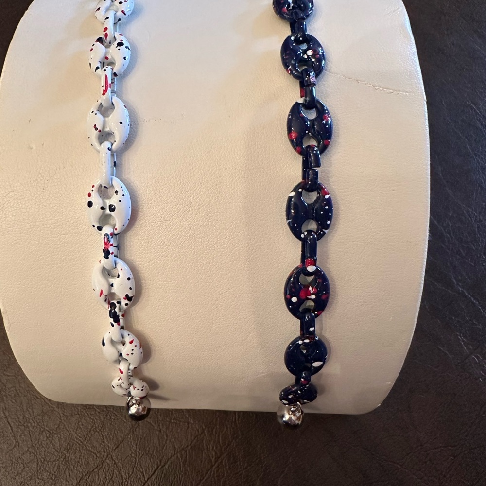 Bar by Alexa Rae NWOT Enamel Magnetic Bracelets. 8 inches long.
